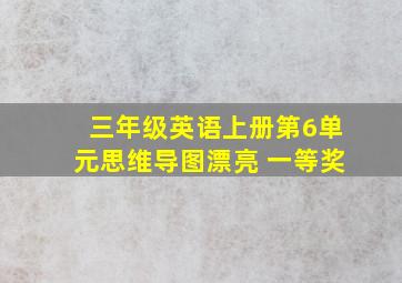 三年级英语上册第6单元思维导图漂亮 一等奖